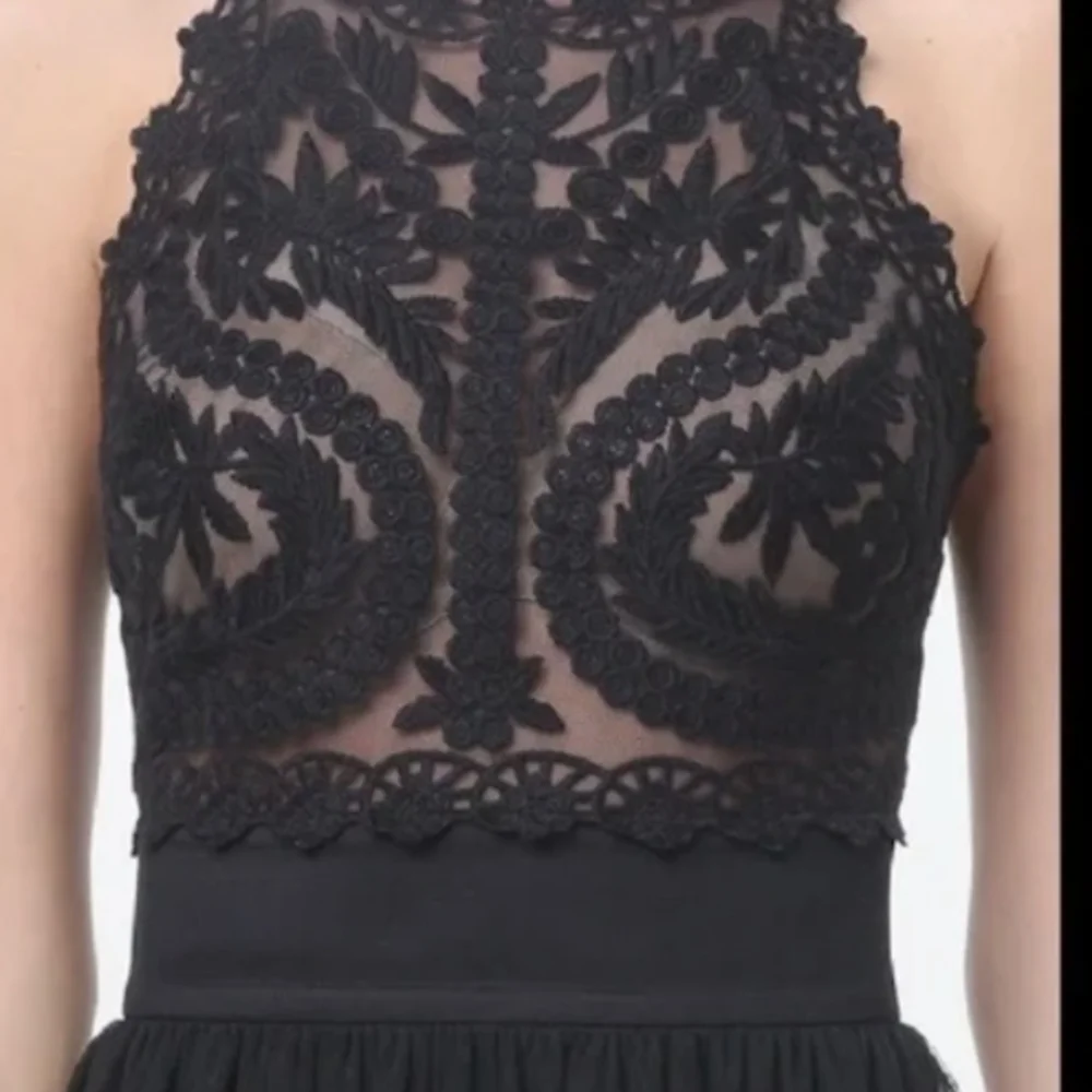 Elegant Black Lace Dress - Picture 4 of 8